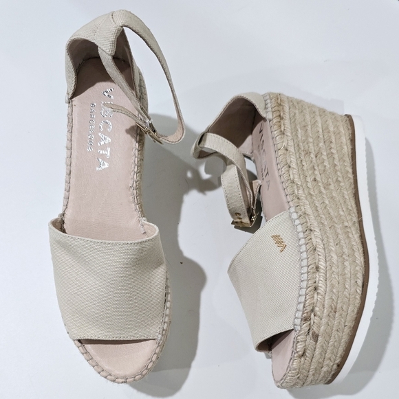 Viscata Monjoi Canvas Platform Espadrilles - Picture 1 of 7